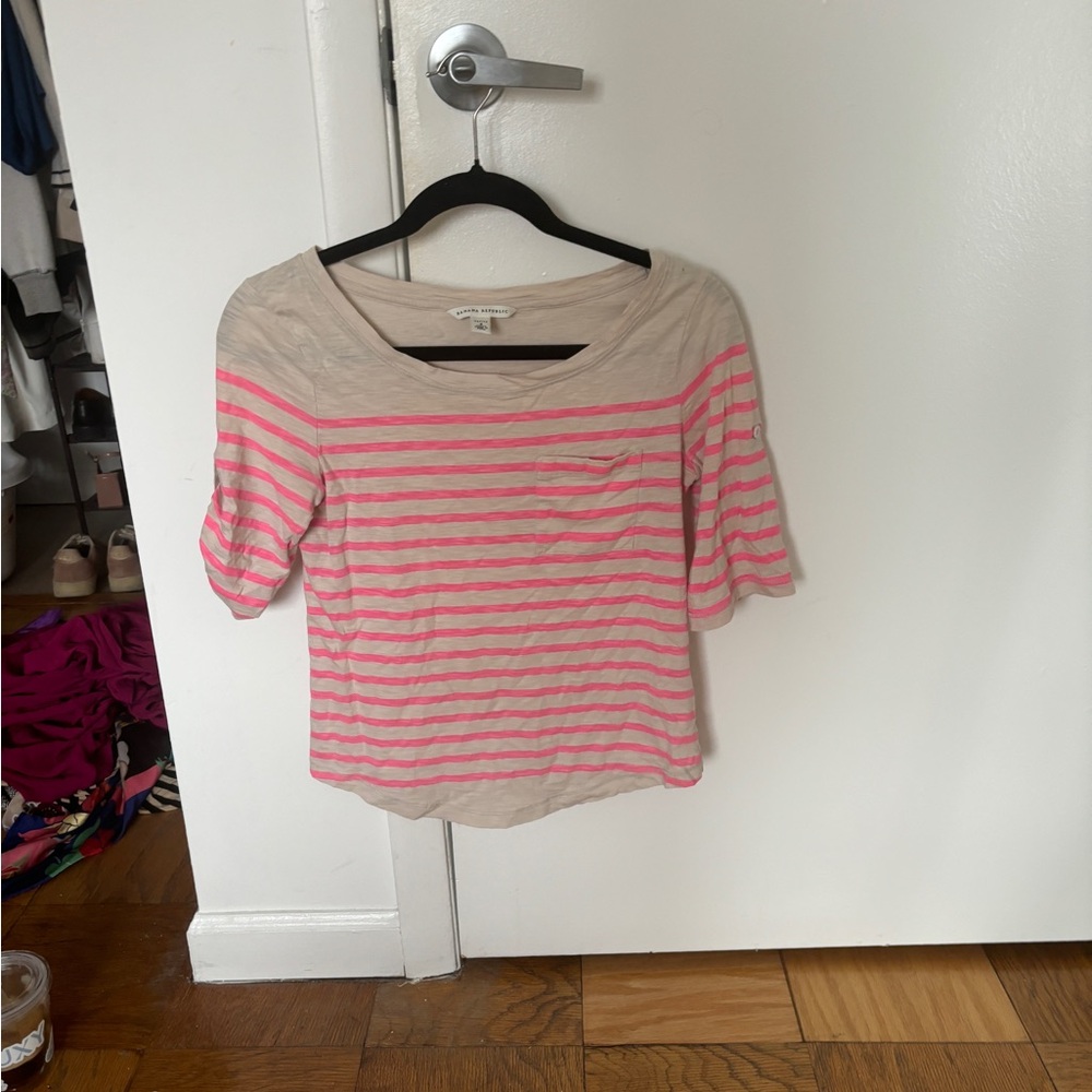 NWOT banana republic stripped top